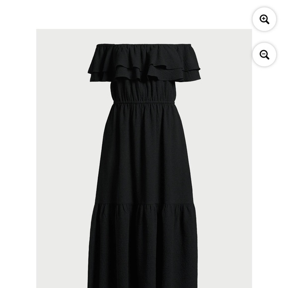 Sofia by Sofia Vergara Black Ruffle Midi Dress - Picture 5 of 6